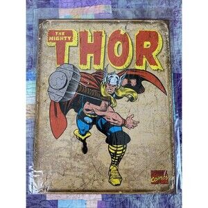 Marvel Comics The Mighty Thor Metal 12.5x16 Man Cave Bar Garage Decor